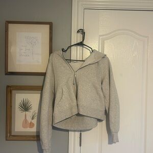 lululemon grey full zip scuba